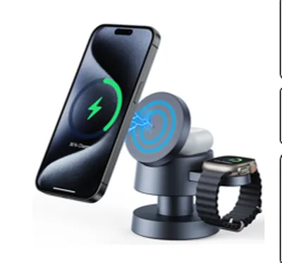 3-in-1 Mushroom Lamp Wireless Charger